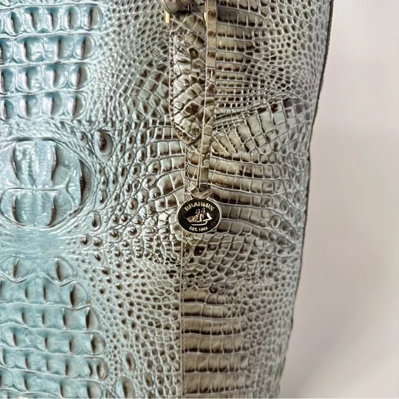 Women’s **Hard to Find** Brahmin Abigail Elegant Crocodile Embossed Large Tote - Picture 3 of 14